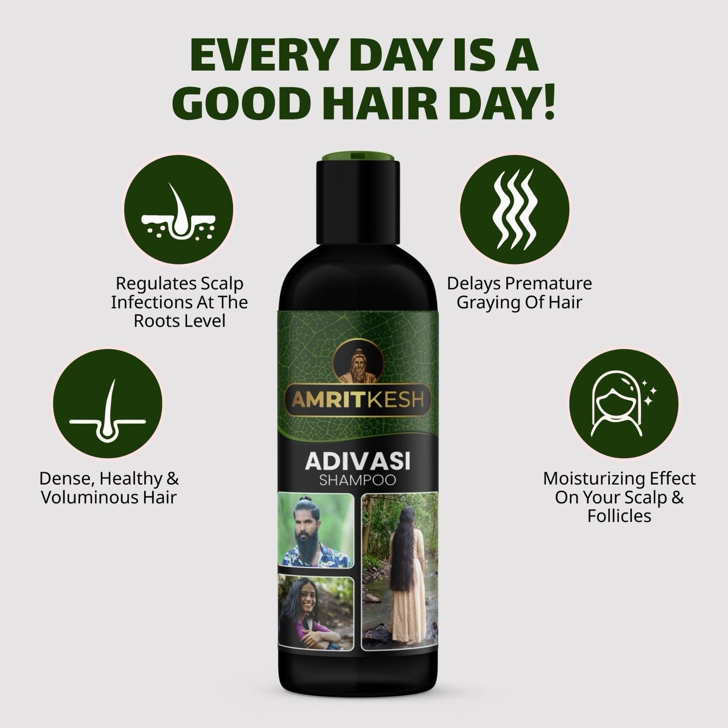 Amritkesh Adivasi Shampoo 100ml - Unleash the Power of Nature