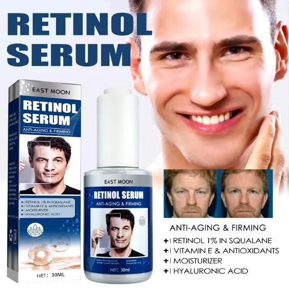 Collagen Men Face Serum Anti Wrinkle Anti Aging Hyaluronic Acid Moisturizing Firming Lifting Brightening Man Facial Skin Care(Pack Of 1)