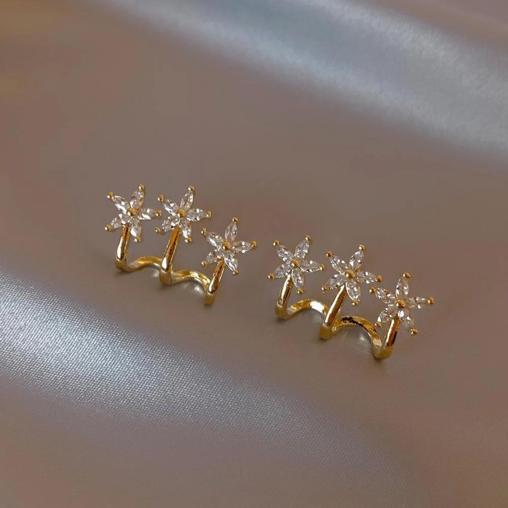 AVR JEWELS Korean Gold Plated Stud Earrings For Women and Girls