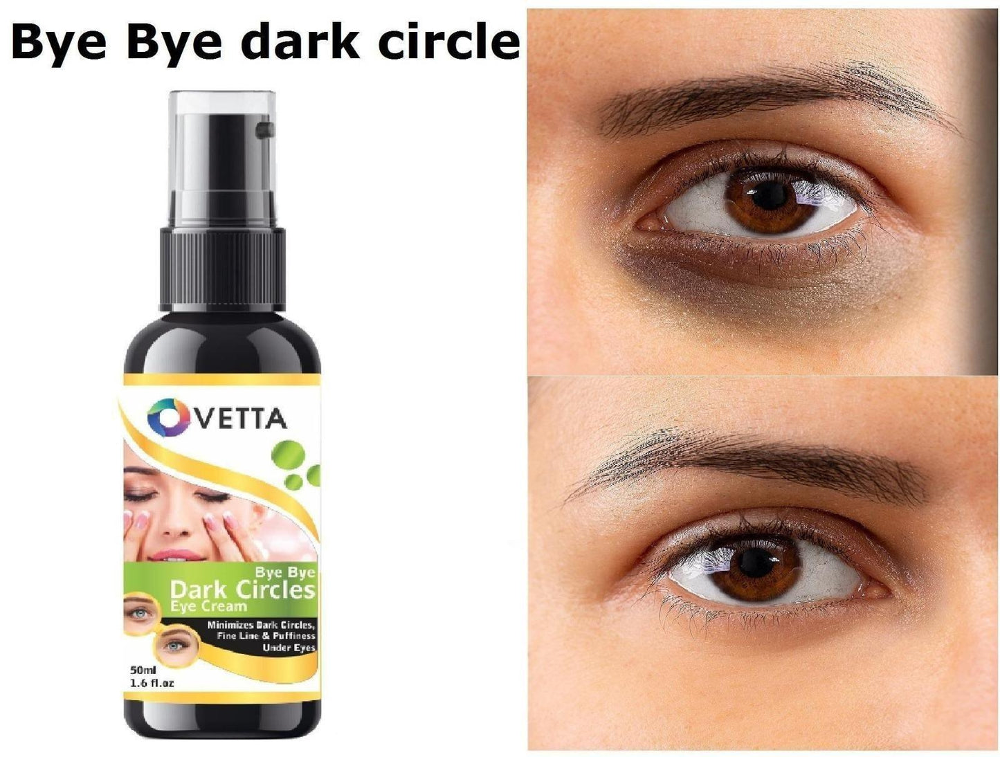 Ovetta Bye Bye Dark Circle Eye Cream Natural Herbal 50ml